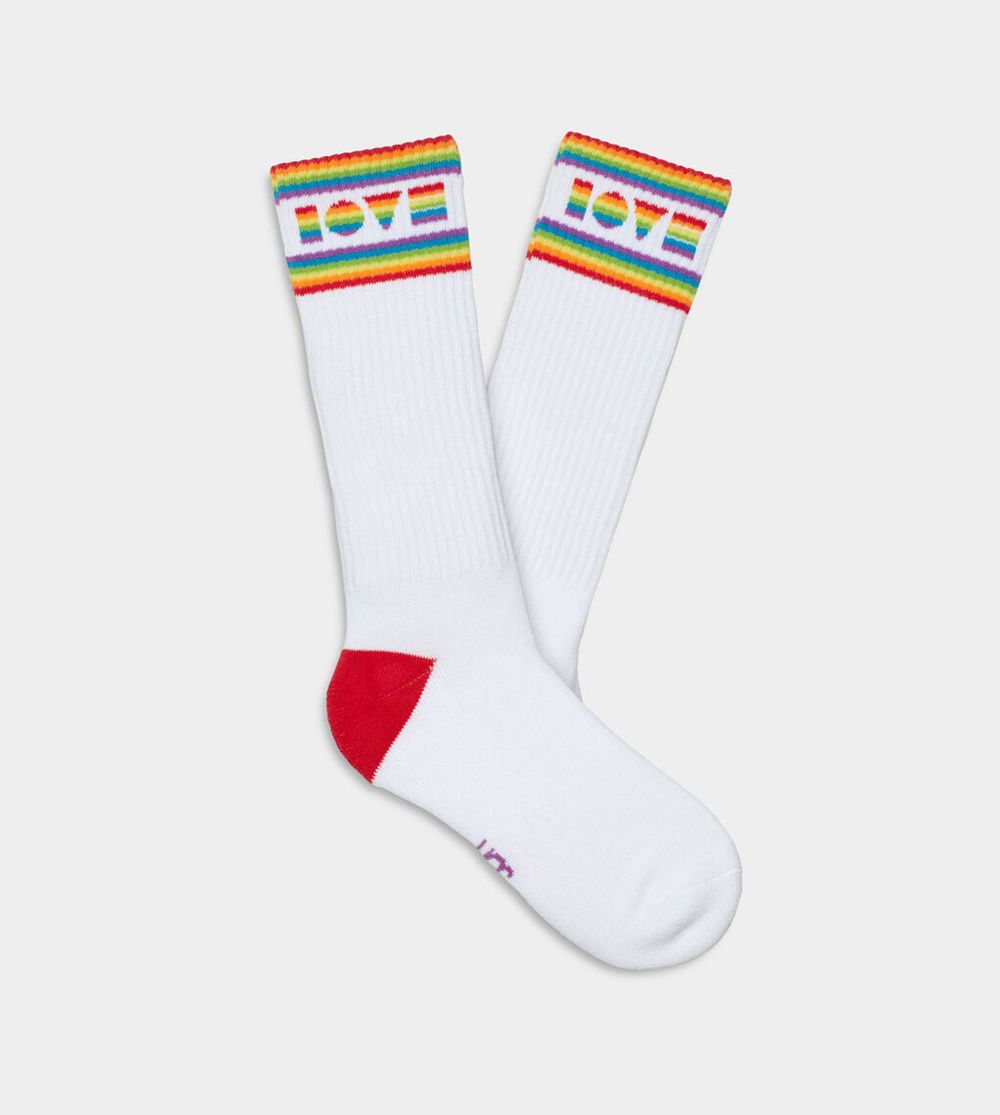 Ugg Socks Canada - Ugg Men's Pride Rib White